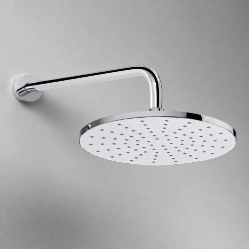Kit Ducha Regadera 20cm Abs Sogno Panel Blanco Pared Tames