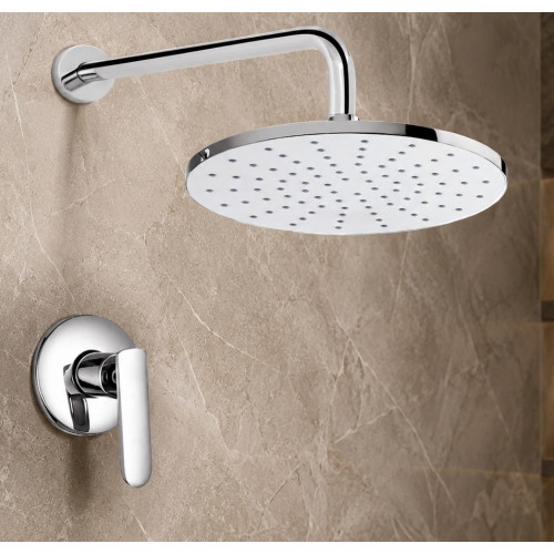 Kit Regadera Sogno Panel Lluvia Y Registro Ducha Agua Fria
