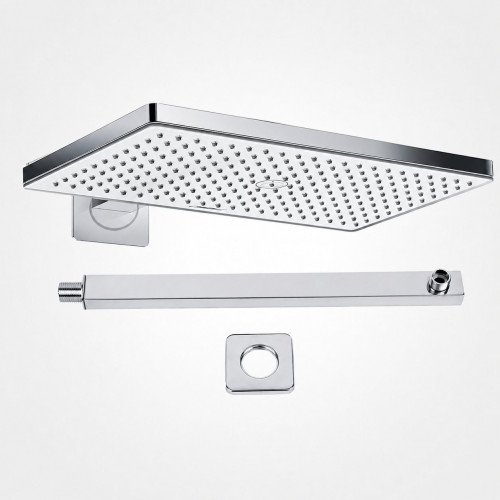 Kit Grifo Ducha Antihongo Rectangular Mezclador Perfección
