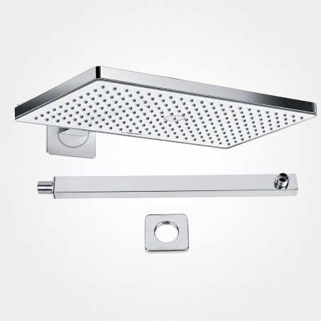 Kit Grifo Ducha Antihongo Rectangular Mezclador Perfección