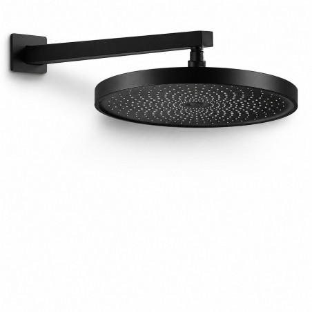 Kit Regadera Tames Imperio Premium 25cm Abs Negro Tubo Q40t