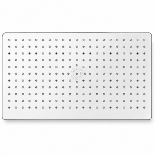 Ducha Anticalcarea Abs Cromo Rectangular +tubo Cuadrado
