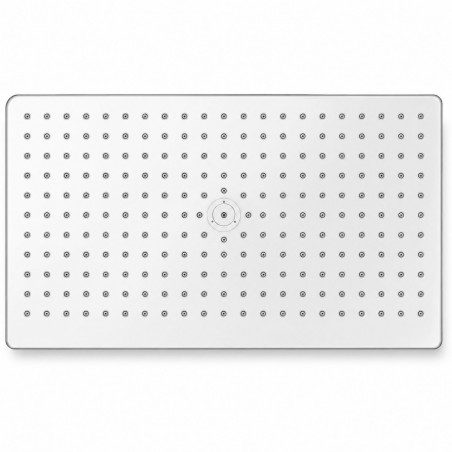 Ducha Anticalcarea Abs Cromo Rectangular +tubo Cuadrado