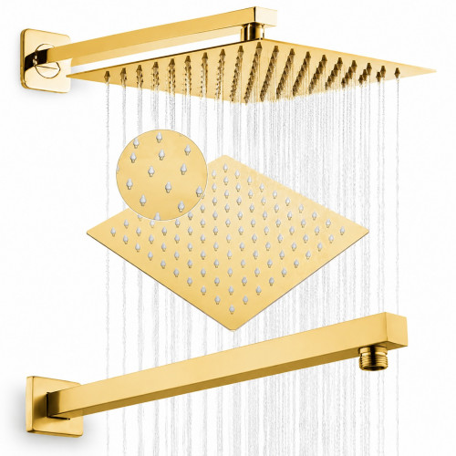Ducha, Regadera Anticalcarea 20cm Oro Intense Tames Md