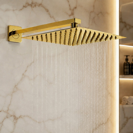 Ducha, Regadera Anticalcarea 20cm Oro Intense Tames Md