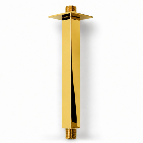 Kit Regadera 25cm Oro Intense Techo Y Mezclador Perfección Tames