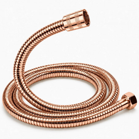 Teleducha Soporte Conector 1/2 Rosca Pared Oro Rosa Metal