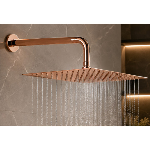 Ducha, Regadera Anticalcarea 20cm Oro Rosa Tames Md