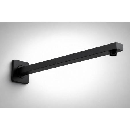Tubo Ducha Cuadrado Color Negro De 40 cm (no incluye ducha)