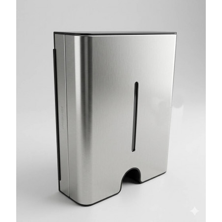 Dispensador En Acero Inoxidable Para 400 A 500 Toallas