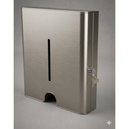 Dispensador En Acero Inoxidable Para 400 A 500 Toallas