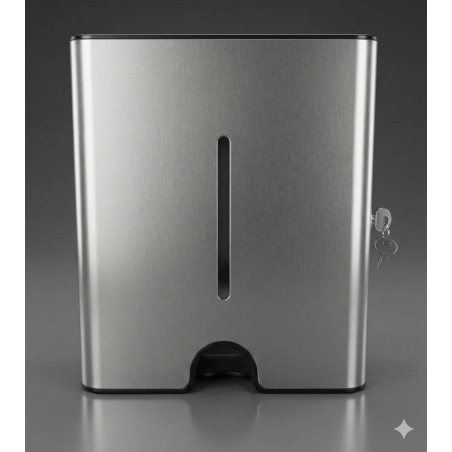 Dispensador En Acero Inoxidable Para 400 A 500 Toallas