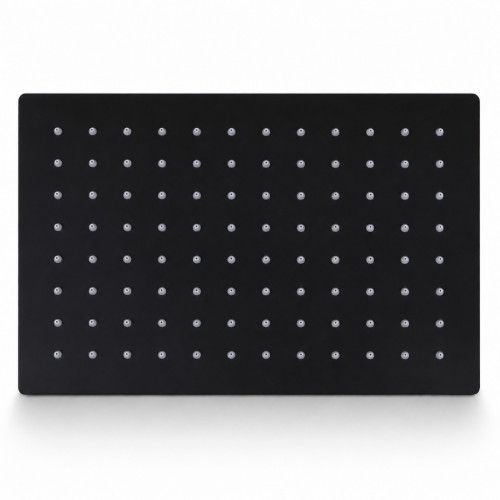 Kit Ducha Techo Antihongo Tames Negra Rectangular +mezclador