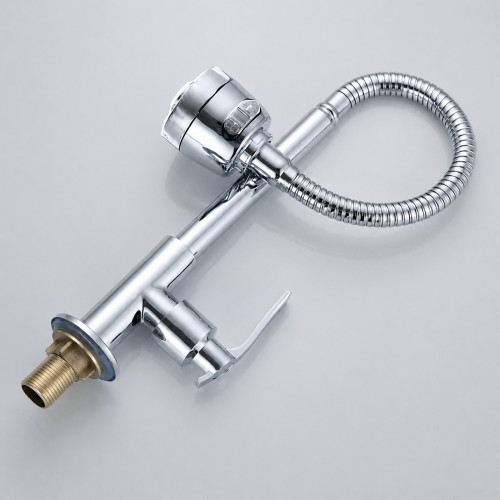 Grifería Lavaplatos Metal Brass Ahorradora Cuello Flexible