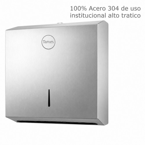 Dispensador Institucional en Acero 304 para Toallas de Mano