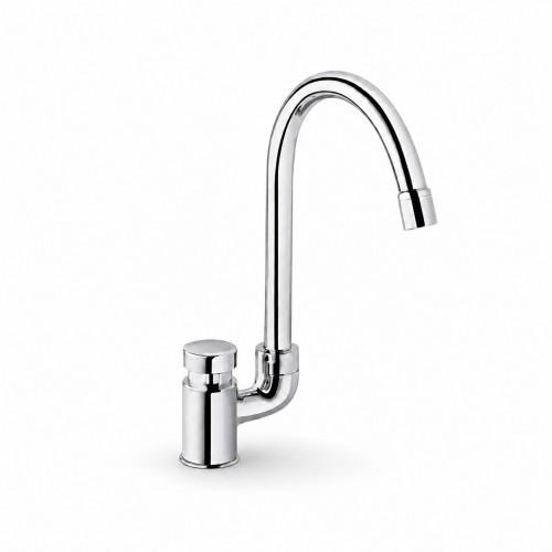 Llave Lavamanos Push Cuello Ganso Institucional
