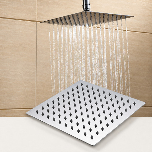Ducha 20cm antihongos pesada Superior Cromado Resistence (sin tubo)