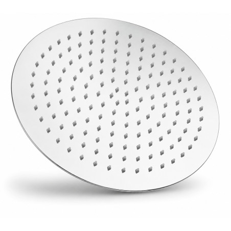 Ducha, Regadera Metálica De 25cm Redonda Tubo A Pared