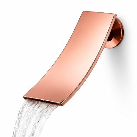 Llave Griferia Lavamanos Cascada Pared Rose Intense Rosa Brillante