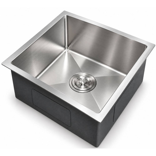 Lavaplatos acero de 44cm x 44cm antirruido satinado