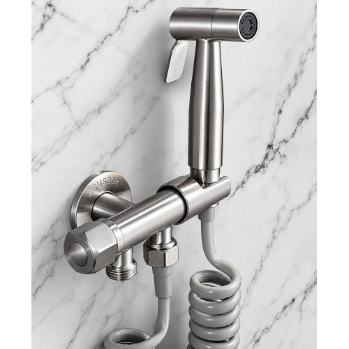 Teleducha Bidet Sanitario Acero 304 Satinado Doble Salida