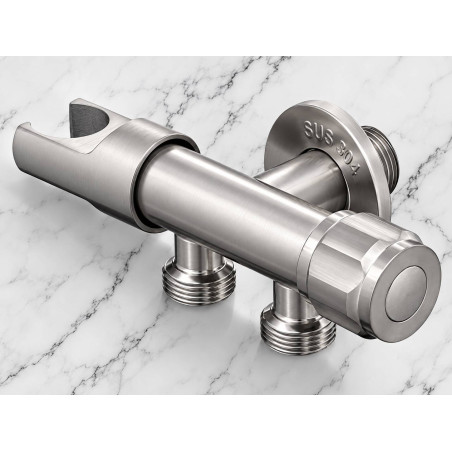 Teleducha Bidet Sanitario Acero 304 Satinado Doble Salida