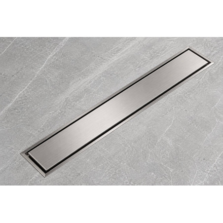 Rejilla Piso Oculta 60x10 Acero Inox 304 Antiolor Atrapa Pelo