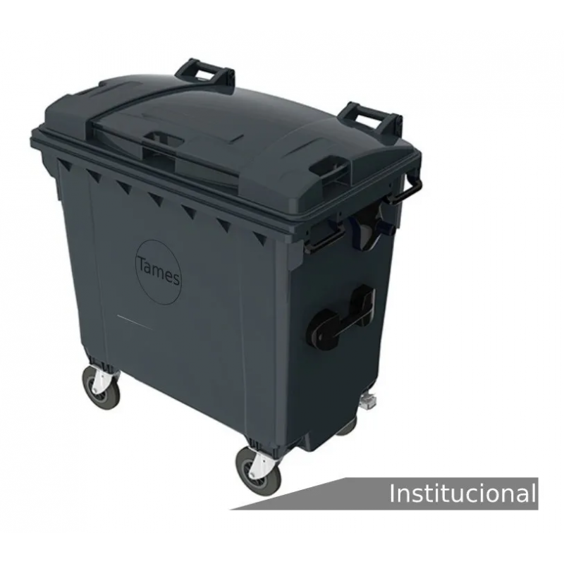 Cubo Basura Grande SSI Contenedor De Basura 770 Litros Con Tapa