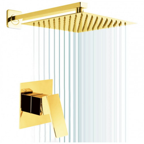 Kit Regadera 30cm Gold...