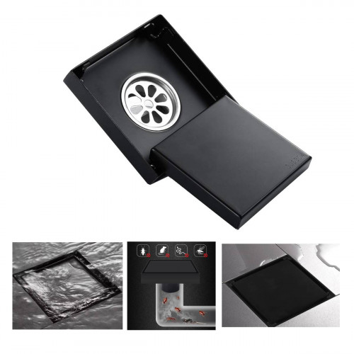 Rejilla Acero Negro 10 Cm...