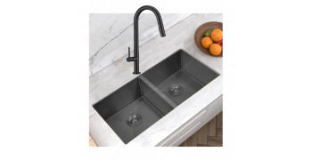 Set Lavaplatos Y Griferias Negras