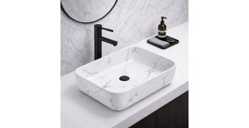 Kit lavamanos con griferia y desague extensible o ajustable