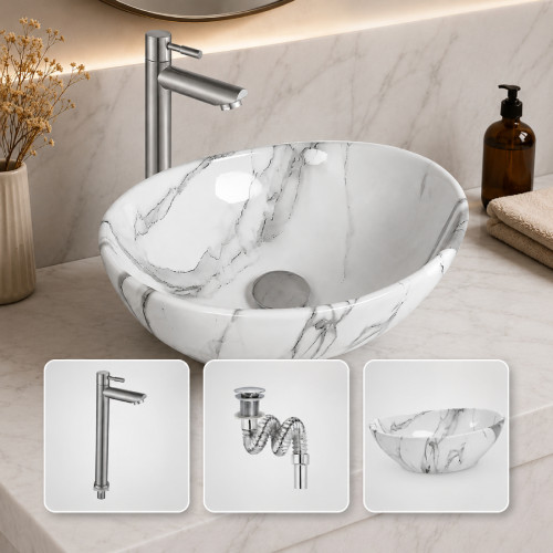 Kit Completo Lavabo Venato...