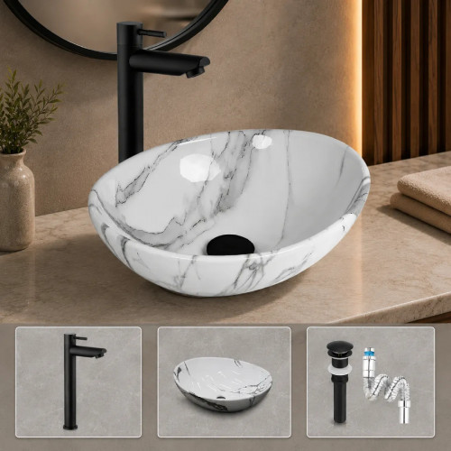 Kit Completo Lavabo Venato...