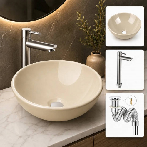 Kit Lavamanos Beige Tazon...