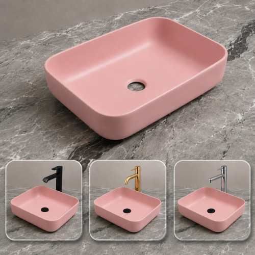 Lavamanos Blanco Pool Rosa...