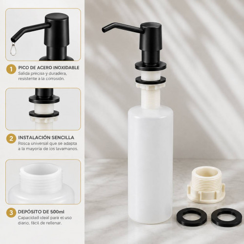 Dispensador Jabón 500ml...