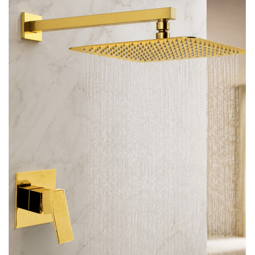 Kit Regadera 30cm Gold...